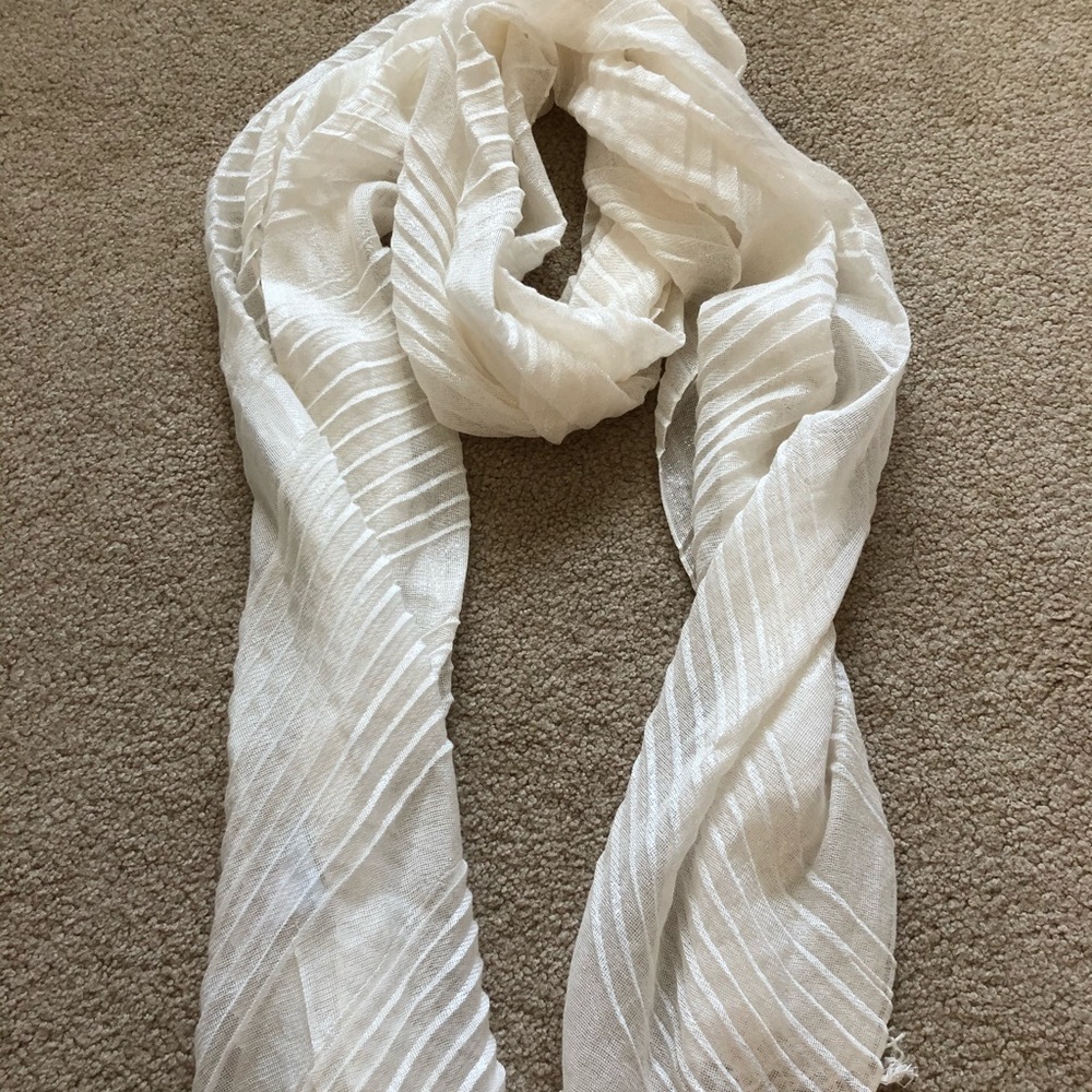 Cream scarf